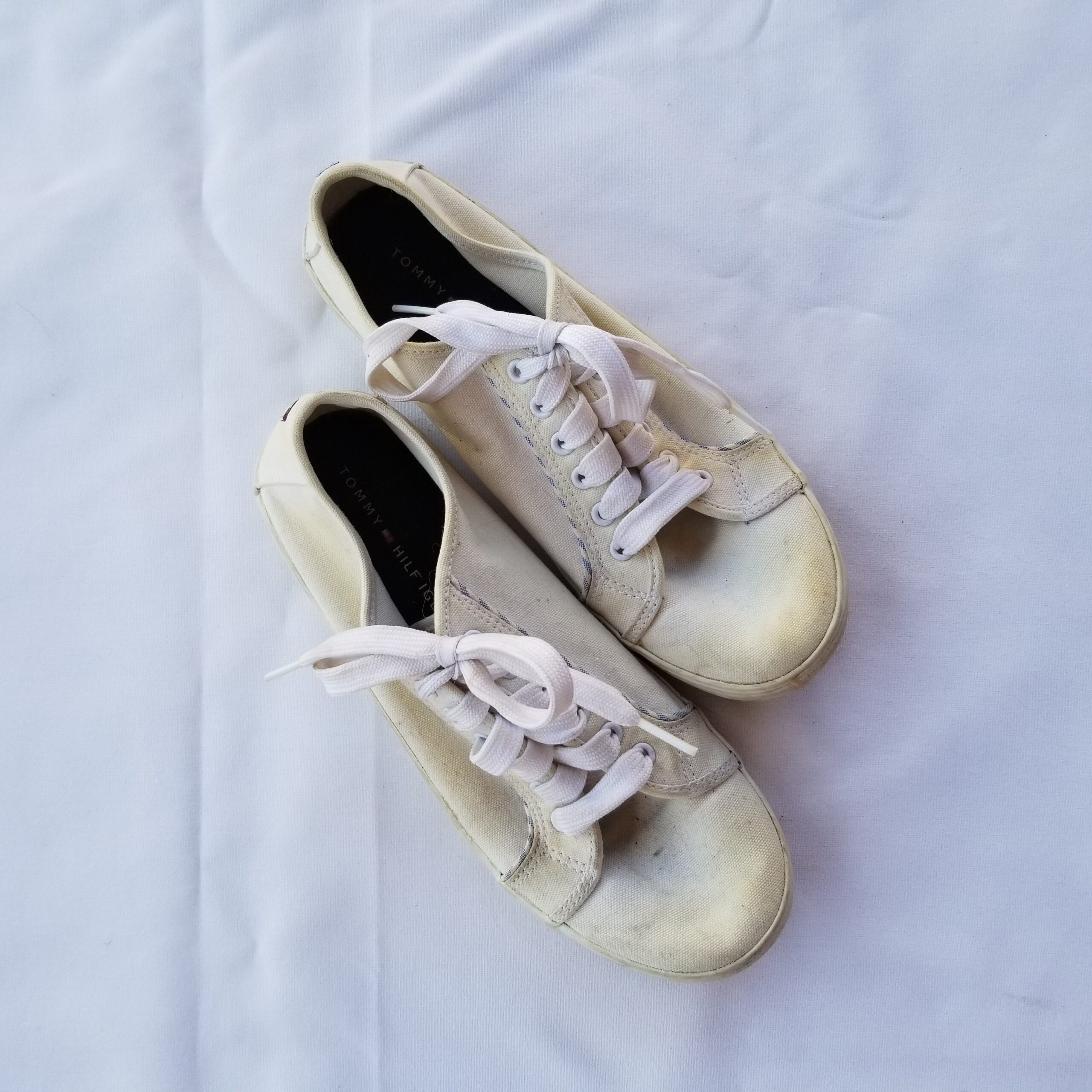 White Canvas Shoes